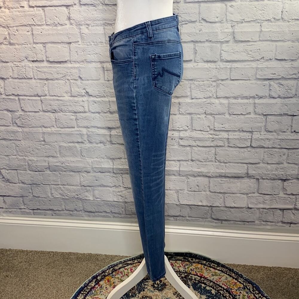 Max Studio Jeans Womens Size 6 Medium Wash Mid Rise Skinny Ankle Jeans - Picture 6 of 15